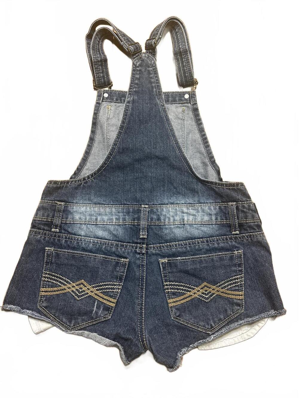 Mudd Women's Denim Shortalls Overalls shorts XS X Small Summer - Picture 3 of 3